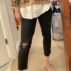 American eagle black momish jeans
